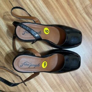 NWOT Free People Double Stack Platform Heels